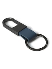 DCK Mens Blue Genuine Leather Clamp Keyring - Image 2 of 2
