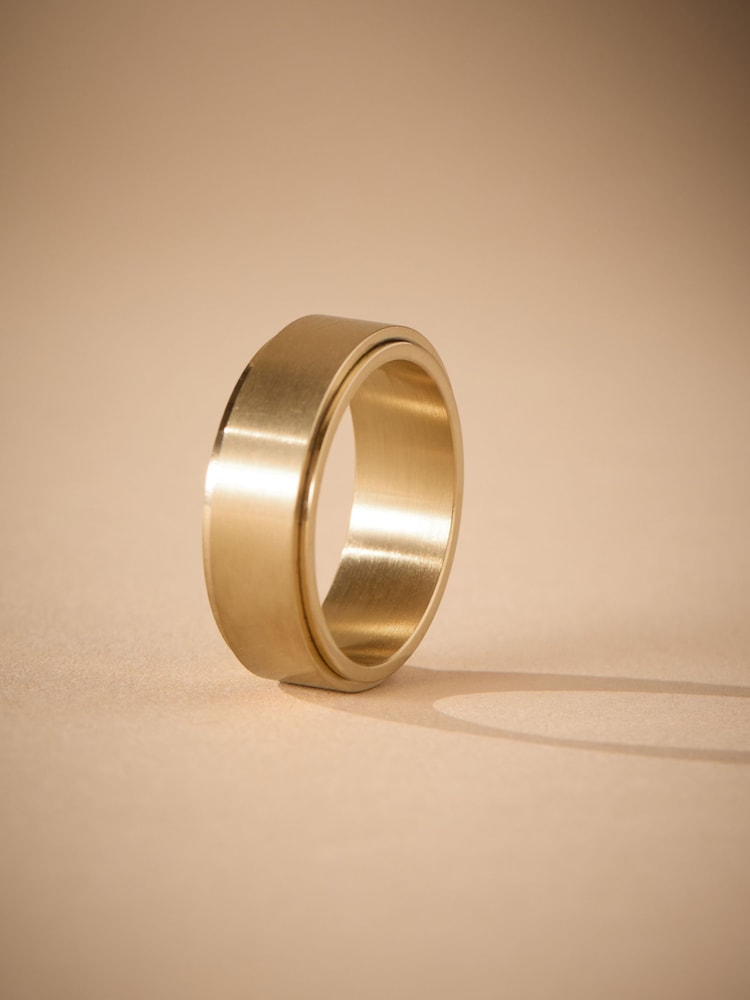 DCK Mens Stainless Steel Spinner Ring - Image 2 of 4