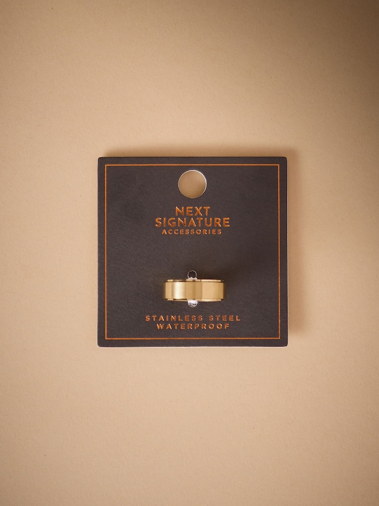 DCK Mens Stainless Steel Spinner Ring - Image 4 of 4