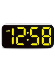 Acctim Clocks White Ramone LED Colour Change Alarm Clock - Image 10 of 16