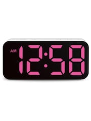 Acctim Clocks White Ramone LED Colour Change Alarm Clock - Image 13 of 16