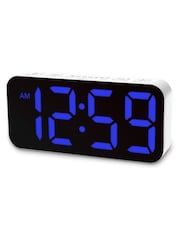 Acctim Clocks White Ramone LED Colour Change Alarm Clock - Image 2 of 16