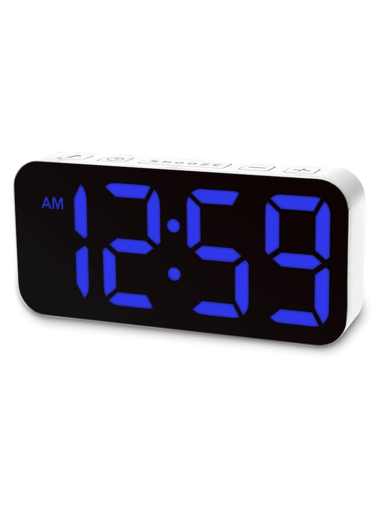 Acctim Clocks White Ramone LED Colour Change Alarm Clock - Image 2 of 16