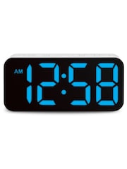 Acctim Clocks White Ramone LED Colour Change Alarm Clock - Image 8 of 16