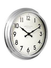 Brookpace Lascelles Chrome Large Wall Clock - Image 2 of 2