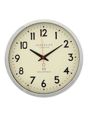 Brookpace Lascelles Chrome Radio Controlled Clock - Image 1 of 2