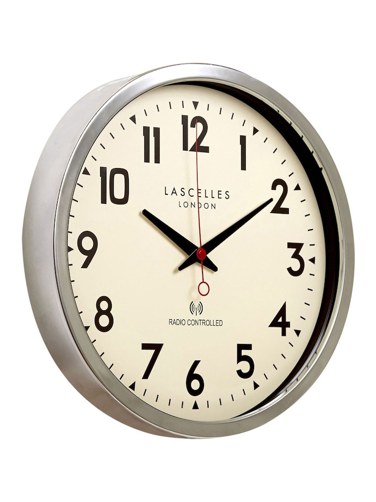 Brookpace Lascelles Chrome Radio Controlled Clock - Image 2 of 2