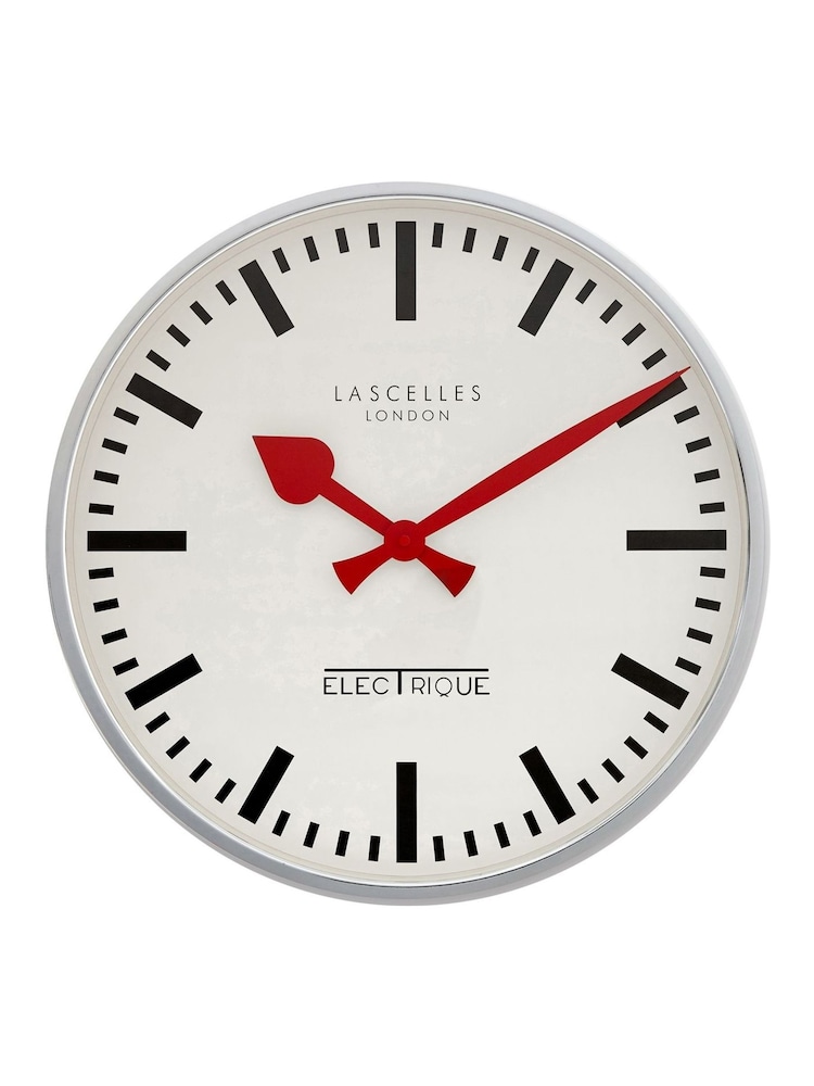 Brookpace Lascelles Chrome Large Deep Clock - Image 1 of 2