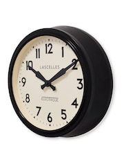Brookpace Lascelles Black Retro Wall Clock - Image 2 of 3