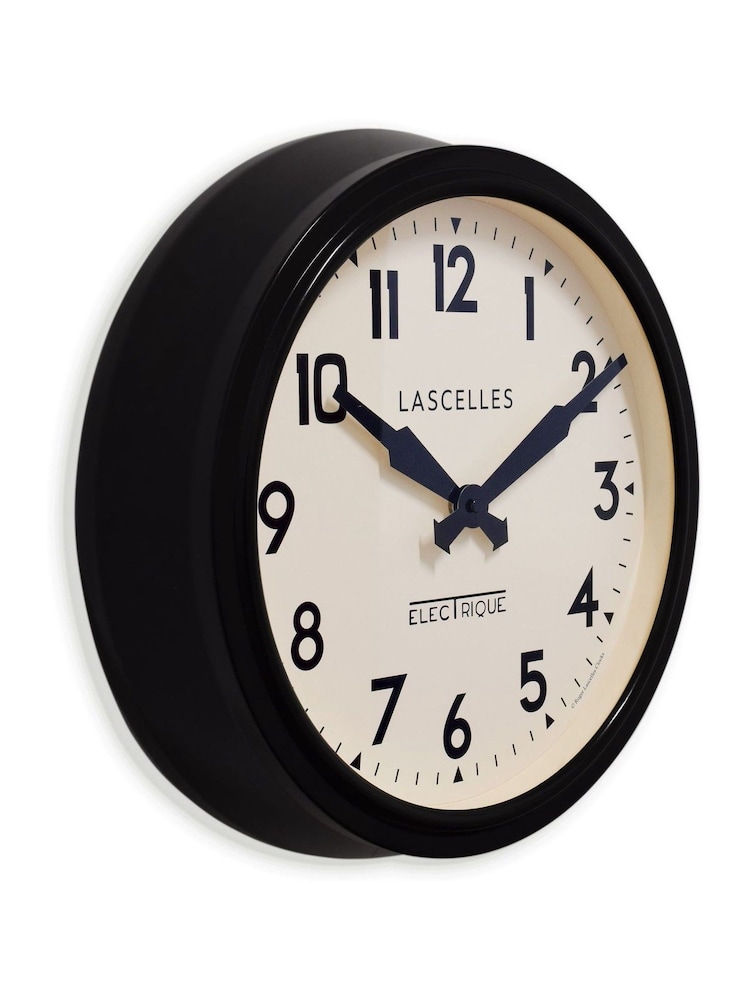Brookpace Lascelles Black Retro Wall Clock - Image 3 of 3