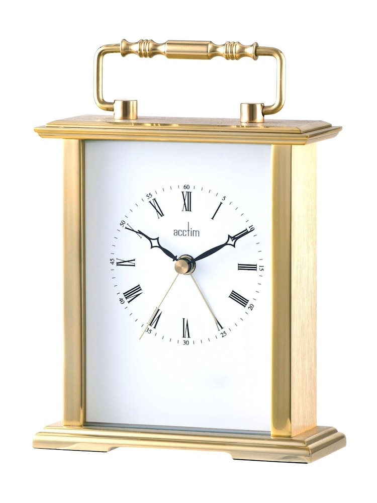Acctim Clocks Gold Gainsborough Carriage Clock - Image 2 of 2 Acctim Clocks Gold Gainsborough Carriage Clock - Image 2 of 2