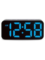 Acctim Clocks Black Ramone LED Colour Change Alarm Clock - Image 1 of 16