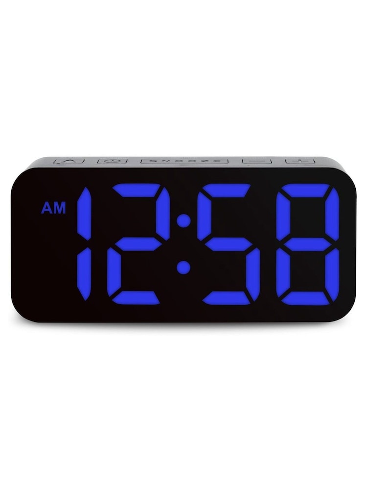 Acctim Clocks Black Ramone LED Colour Change Alarm Clock - Image 2 of 16
