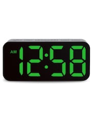 Acctim Clocks Black Ramone LED Colour Change Alarm Clock - Image 3 of 16