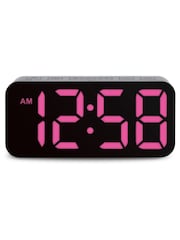 Acctim Clocks Black Ramone LED Colour Change Alarm Clock - Image 5 of 16