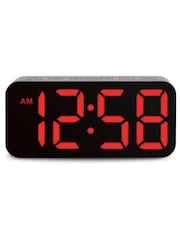 Acctim Clocks Black Ramone LED Colour Change Alarm Clock - Image 6 of 16