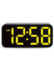 Acctim Clocks Black Ramone LED Colour Change Alarm Clock - Image 7 of 16