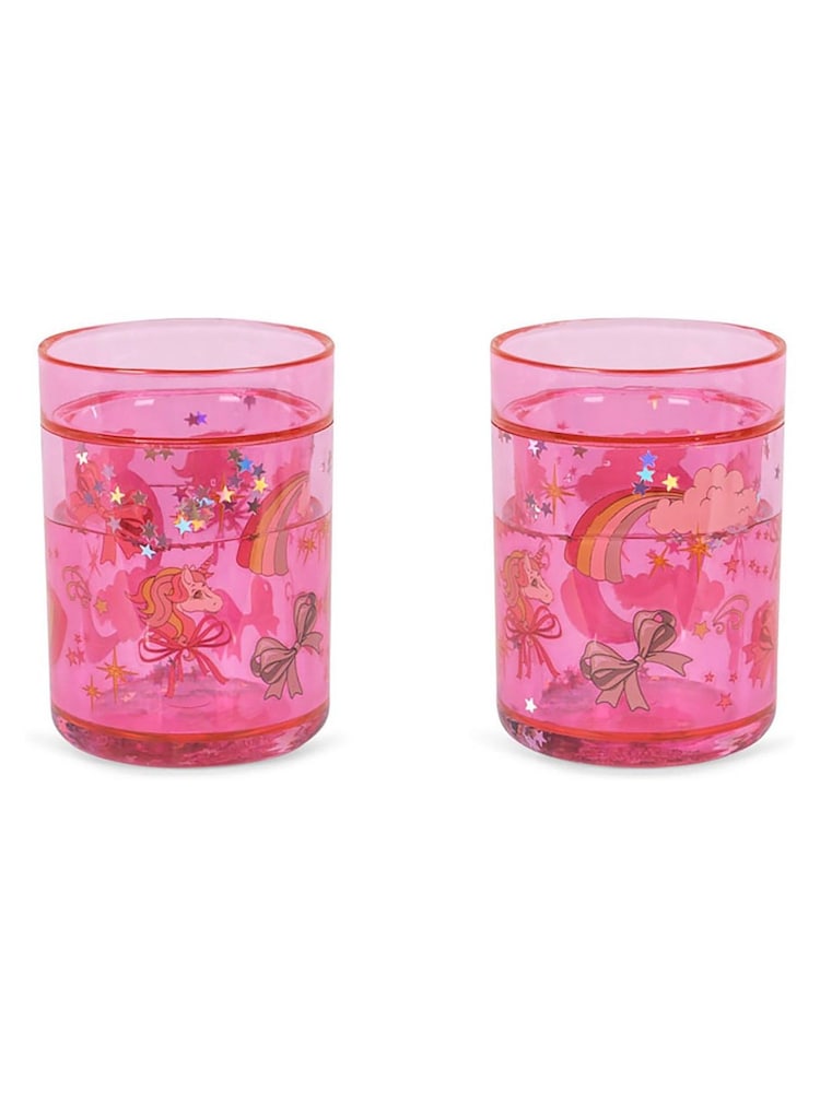 Konges Sløjd Pink Glitter Cups 2 Pack - Image 2 of 2