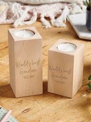 Wooden Mothers Day Candle Holder by No Ordinary Gift - Image 2 of 2
