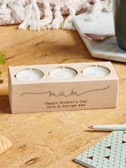 Personalised Happy Mothers Day Candle Holder by No Ordinary Gift - Image 1 of 1
