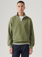 Levi's® Green Original Quater Zip Jumper - Image 1 of 6