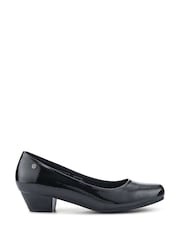 Pavers Black Patent Smart Cushioned Court Shoes - Image 1 of 5