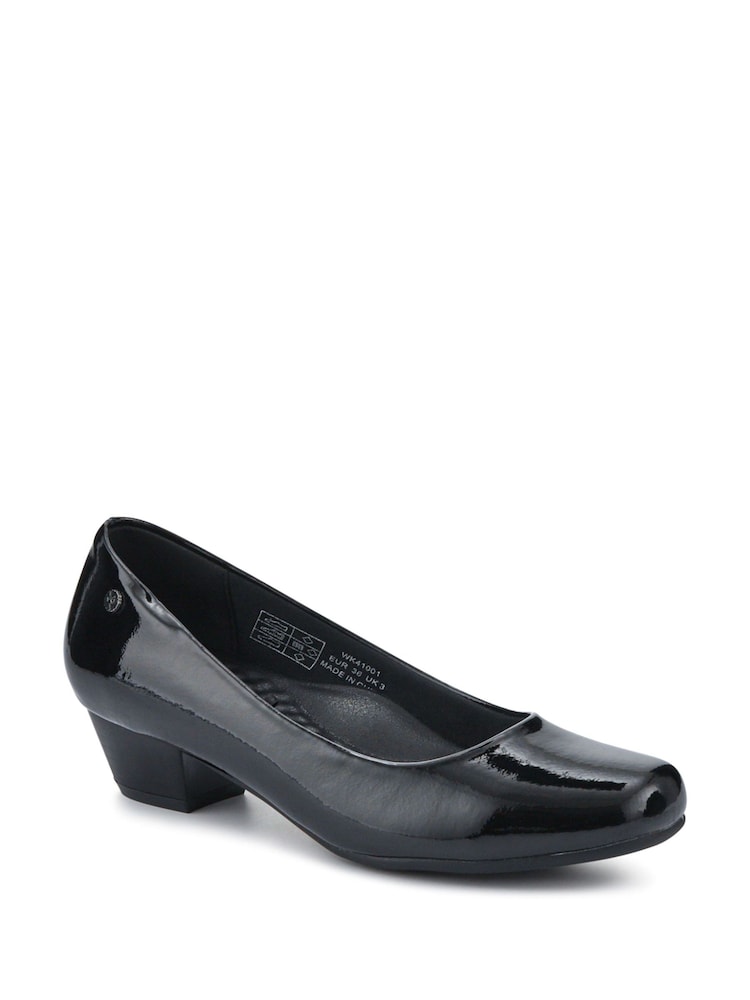 Pavers Black Patent Smart Cushioned Court Shoes - Image 2 of 5