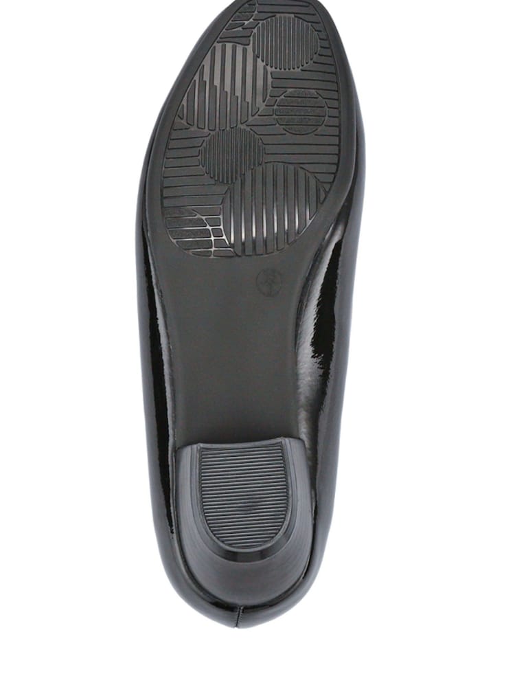 Pavers Black Patent Smart Cushioned Court Shoes - Image 4 of 5