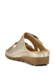 Pavers Gold Pavers Adjustable Black Mule Sandals - Image 3 of 5