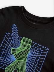 Gap Black Minecraft Graphic T-Shirt (4-13yrs) - Image 3 of 3