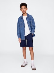 Gap Blue Relaxed Chinos Shorts - Image 3 of 9