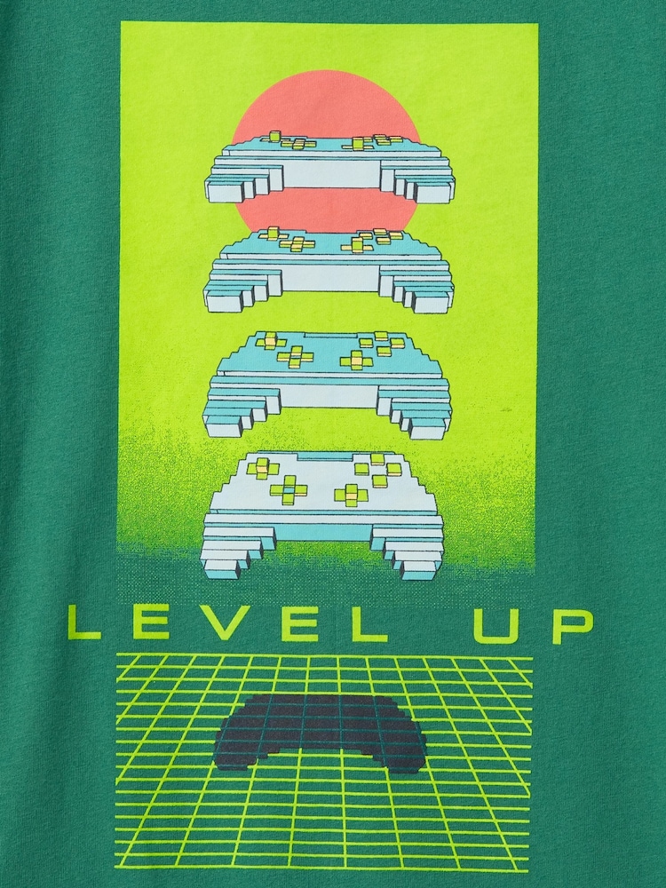 zelena - Gap Short Sleeve Graphic T-Shirt (4-13yrs) - Slika 3 iz 3