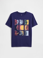 Gap Blue Graphic T-Shirt - Image 1 of 2