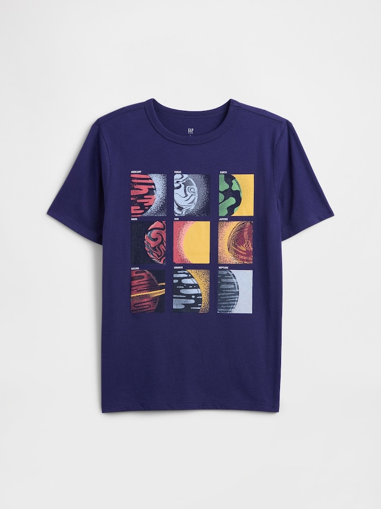 Gap Blue Graphic T-Shirt - Image 1 of 2