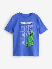 Gap Blue Minecraft Graphic T-Shirt (4-13yrs) - Image 1 of 4