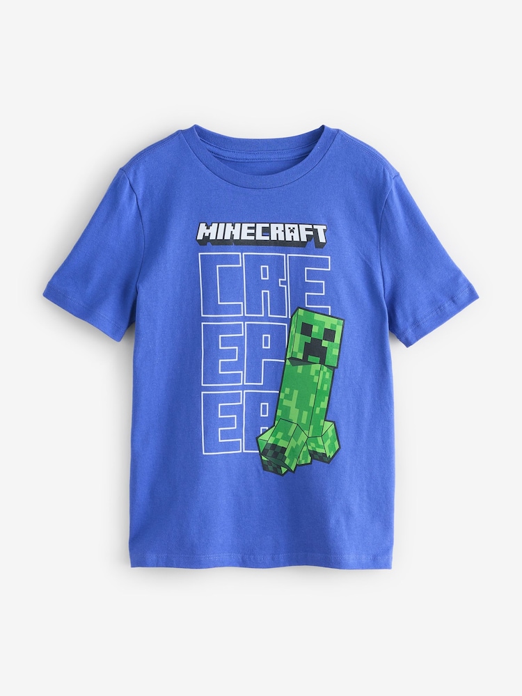 Gap Blue Minecraft Graphic T-Shirt (4-13yrs) - Image 1 of 4