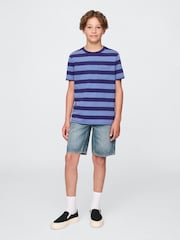 Gap Blue UltraSoft 90s Loose Denim Carpenter Shorts (5-13yrs) - Image 3 of 5