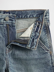 Gap Blue UltraSoft 90s Loose Denim Carpenter Shorts (5-13yrs) - Image 5 of 5