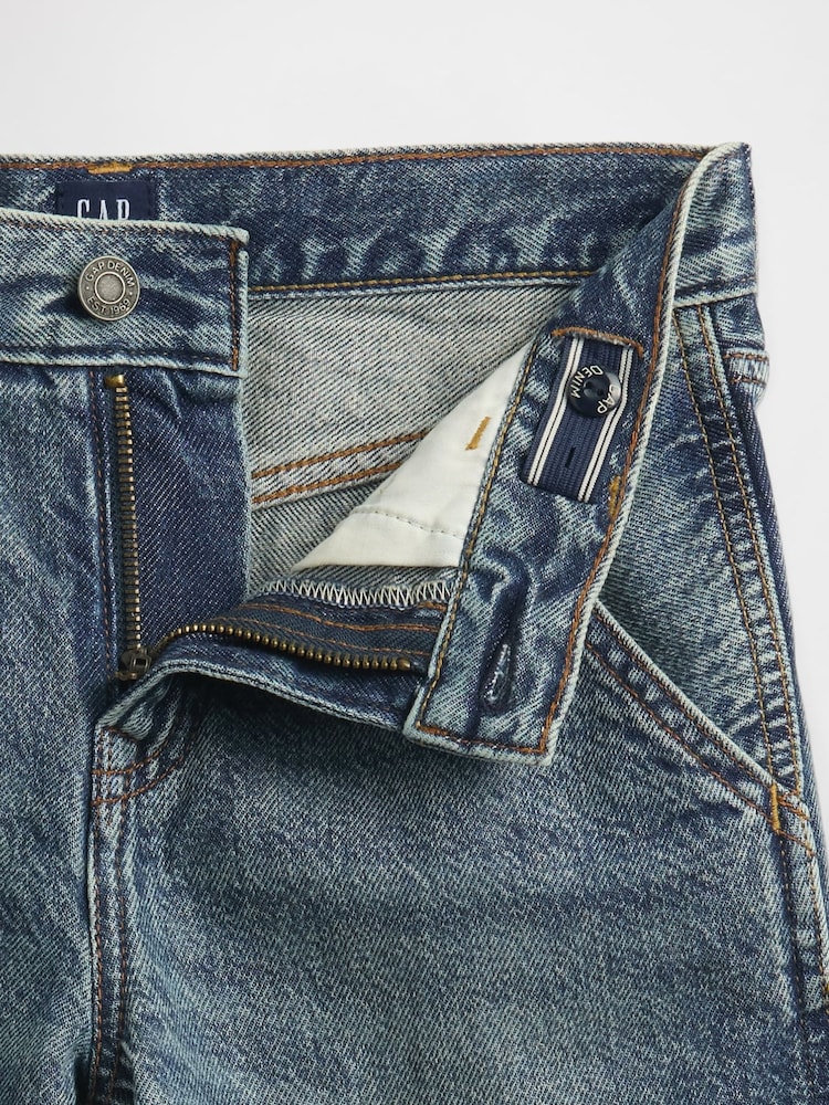 Gap Blue UltraSoft 90s Loose Denim Carpenter Shorts (5-13yrs) - Image 5 of 5