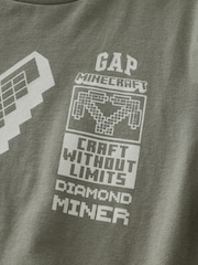 Gap Grey Minecraft Graphic T-Shirt (4-13yrs) - Image 3 of 4