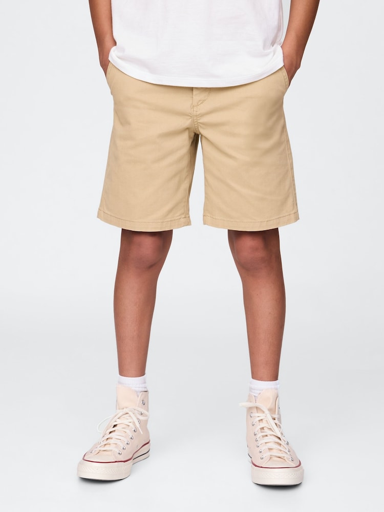 Gap Beige Relaxed Chinos Shorts - Image 1 of 5 Gap Beige Relaxed Chinos Shorts - Image 1 of 5