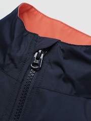 Gap Navy Blue Colourblock Windbreaker Jacket (4-13yrs) - Image 3 of 4