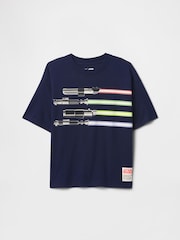 Gap Navy Blue Star Wars Graphic T-Shirt (4-13yrs) - Image 1 of 2