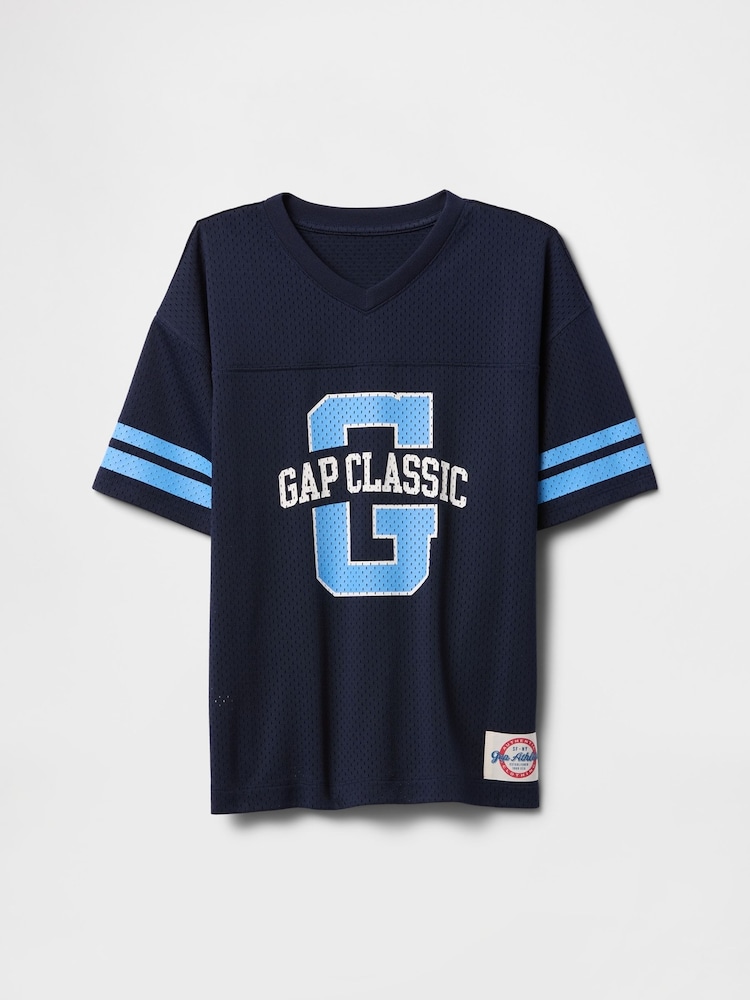 Donkerblauw - Gap Tech mesh jersey T-shirt (4 - 13 jr) - Image 4 of 5