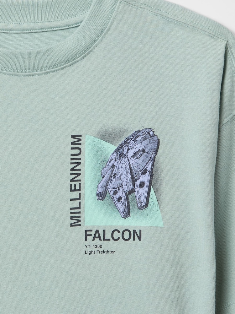 Gap Green Star Wars Graphic T-Shirt (4-13yrs) - Image 2 of 2