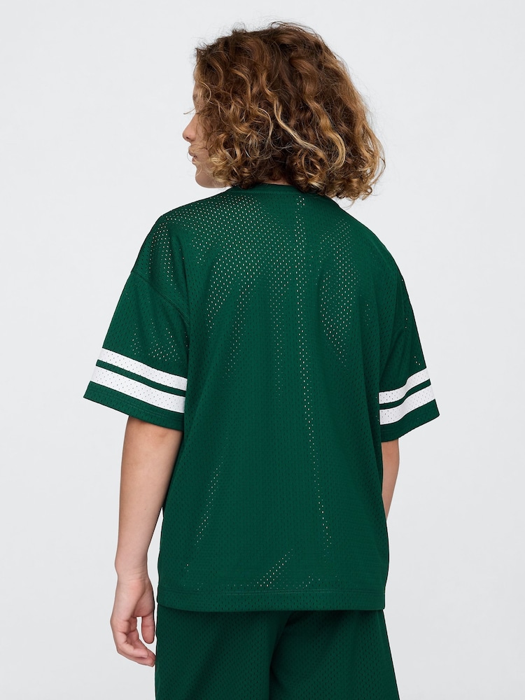 Gap Green Tech Mesh Jersey T-Shirt (4-13yrs) - Image 2 of 5