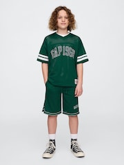 Gap Green Tech Mesh Jersey T-Shirt (4-13yrs) - Image 3 of 5