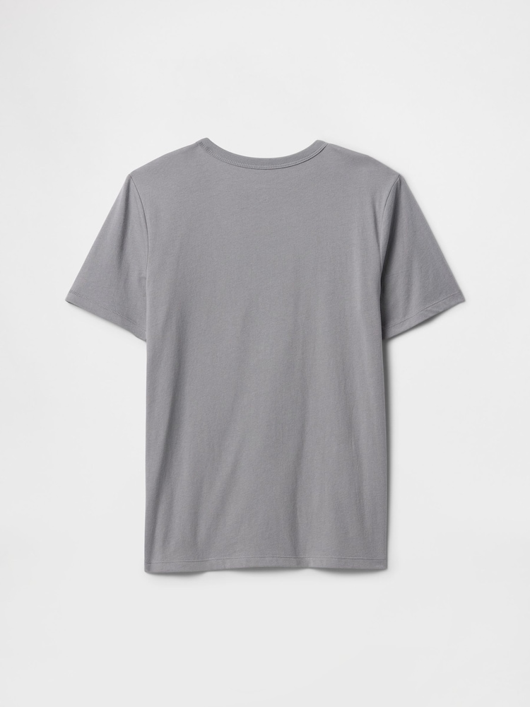 siva - Gap Short Sleeve Graphic T-Shirt (4-13yrs) - Slika 2 iz 3