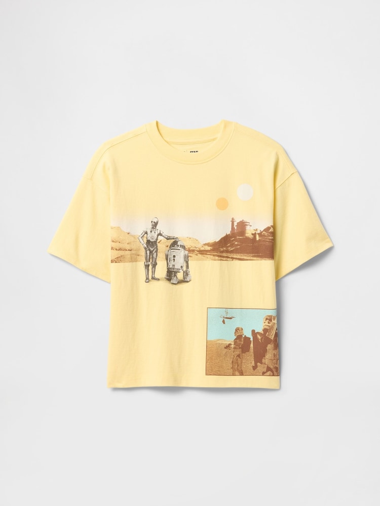 Gap Yellow Star Wars Graphic T-Shirt (4-13yrs) - Image 1 of 2 Gap Yellow Star Wars Graphic T-Shirt (4-13yrs) - Image 1 of 2