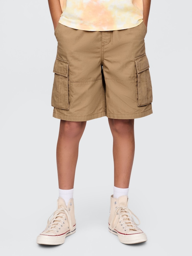 Gap Brown Ripstop Easy Cargo Shorts (4-13yrs) - Image 1 of 4 Gap Brown Ripstop Easy Cargo Shorts (4-13yrs) - Image 1 of 4